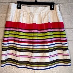 LOFT Ivory Textured Skirt